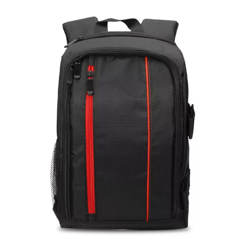 Geräumige Kameratasche mit Regenschutz, Rot