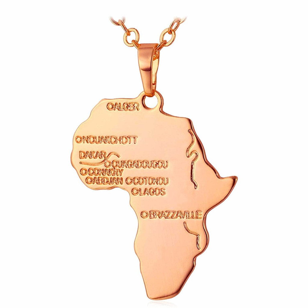 U7 Afrique Collier - Or Rose