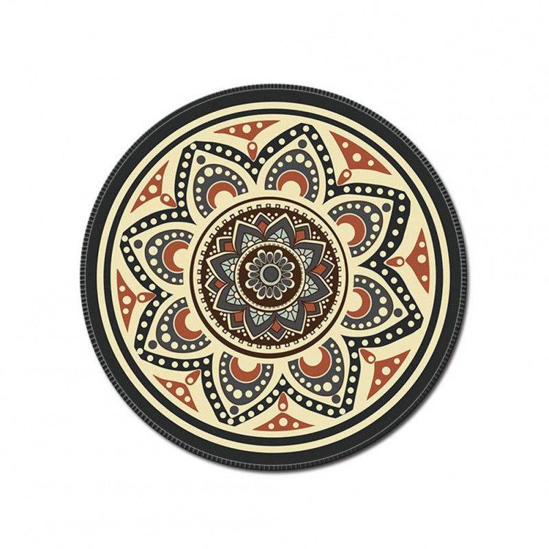 Rundes Mauspad mit Bohemian-Muster