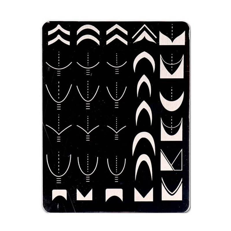 Nagelschablonen für Nailart - French Maniküre