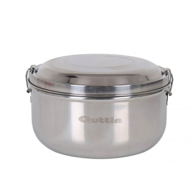 Lunchbox aus Edelstahl mit dazugehörigem Teller