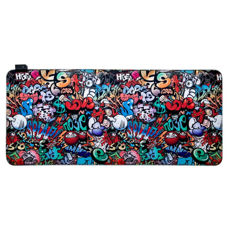 Mauspad mit RGB-Beleuchtung - Graffiti