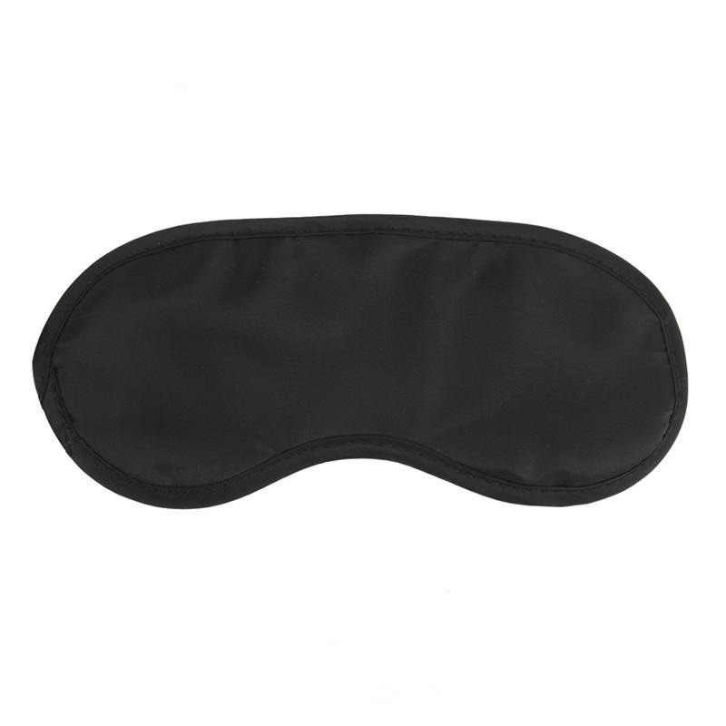 Schlafmaske mit elastischen Bändern, schwarz