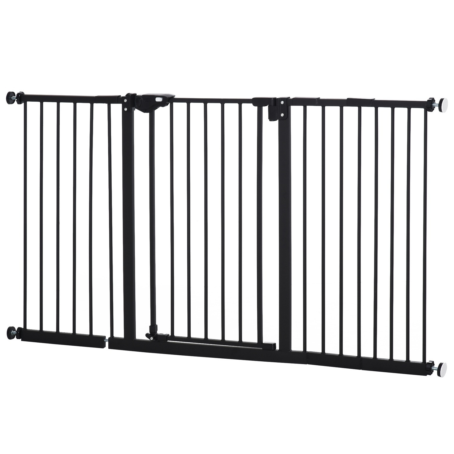 Barrière de sécurité noire sans perçage pour animaux 136x76 cm