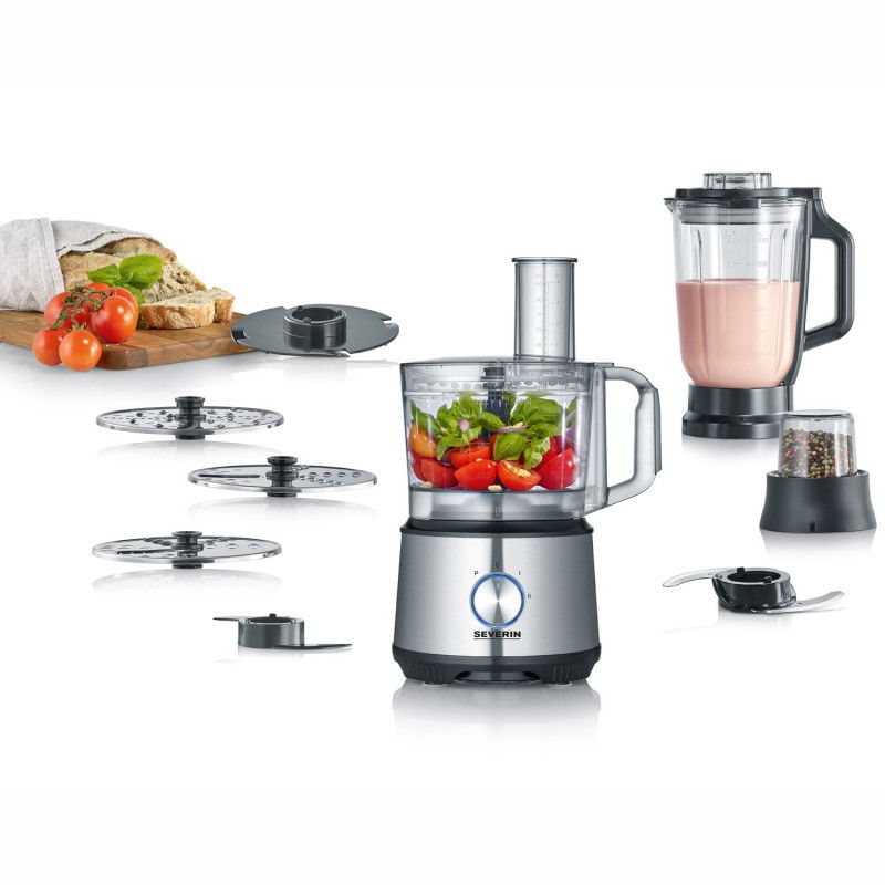 Küchenmaschine 1200 W Mixer, Schüssel, Reibenscheiben,