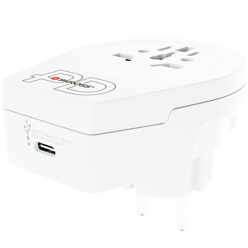C20PD Reiseadapter Europa USB-C PD 20W