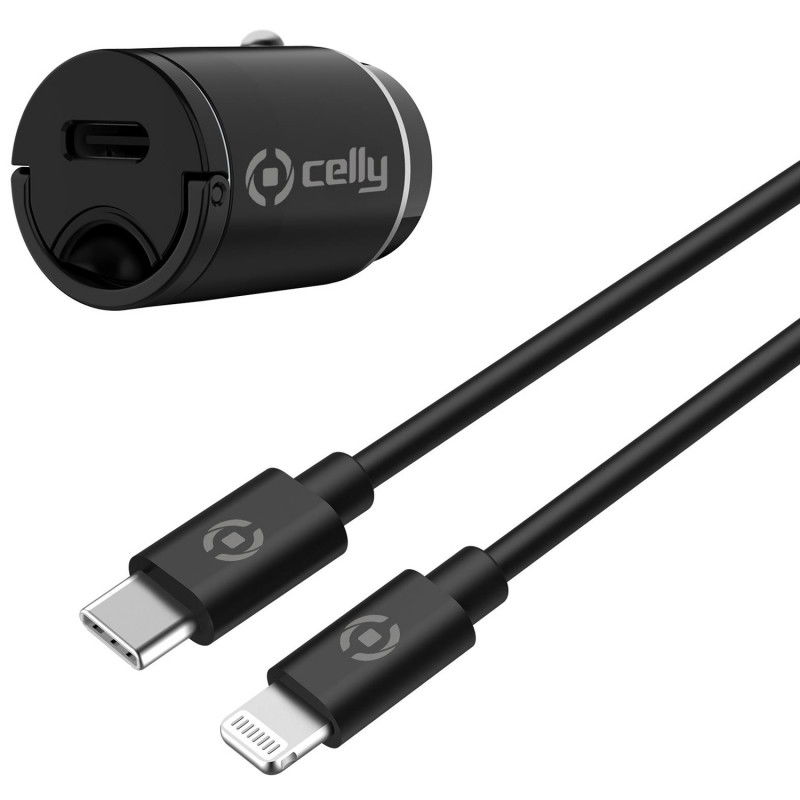 Autoladegerät Mini USB-C PD 20 W + USB-C-auf-Lightning-Kabel
