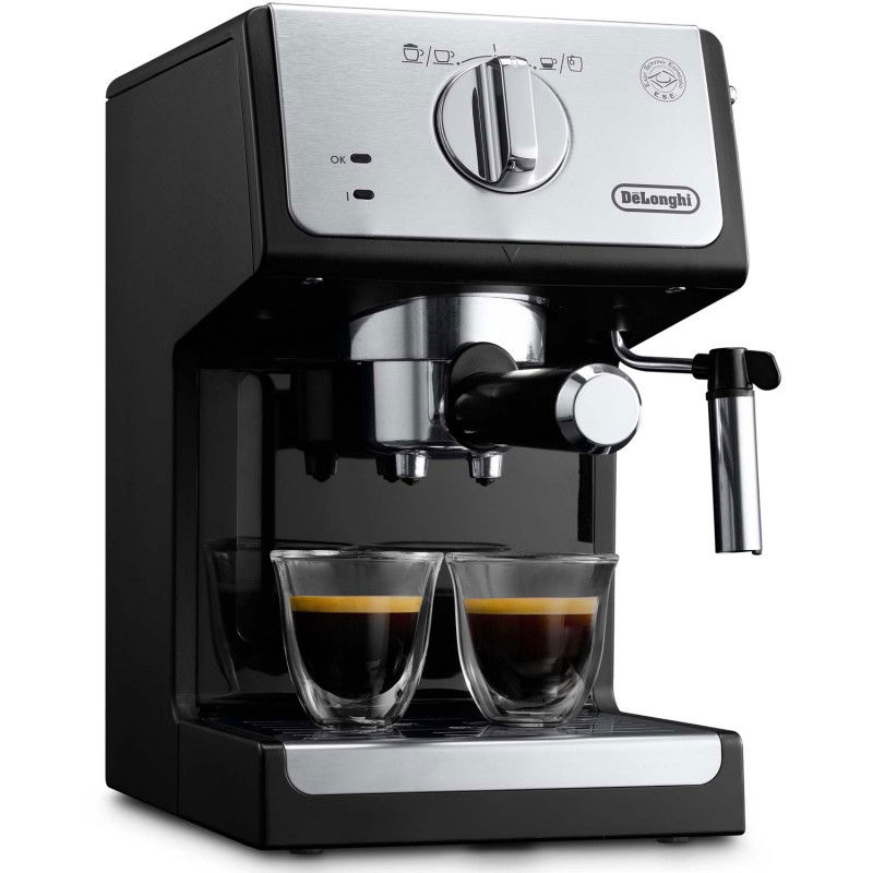 Espressomaschine Manuell ECP33.21.BK Active Line inkl. Milchaufschäumer