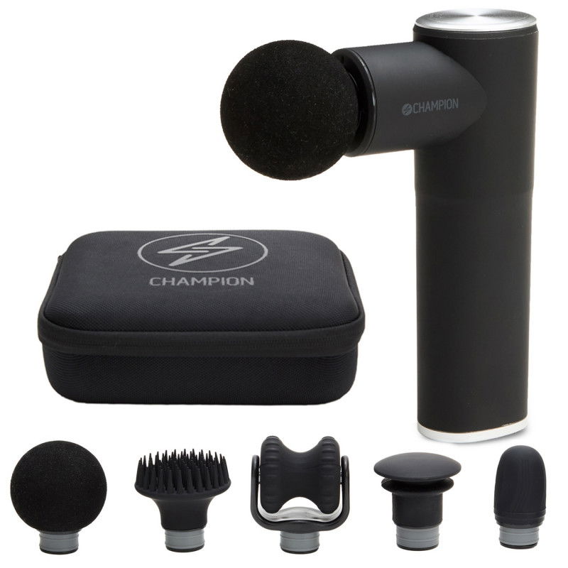 Massagepistole Compact Power 3300RPM 1800mAh MG400 Schwarz/Silber