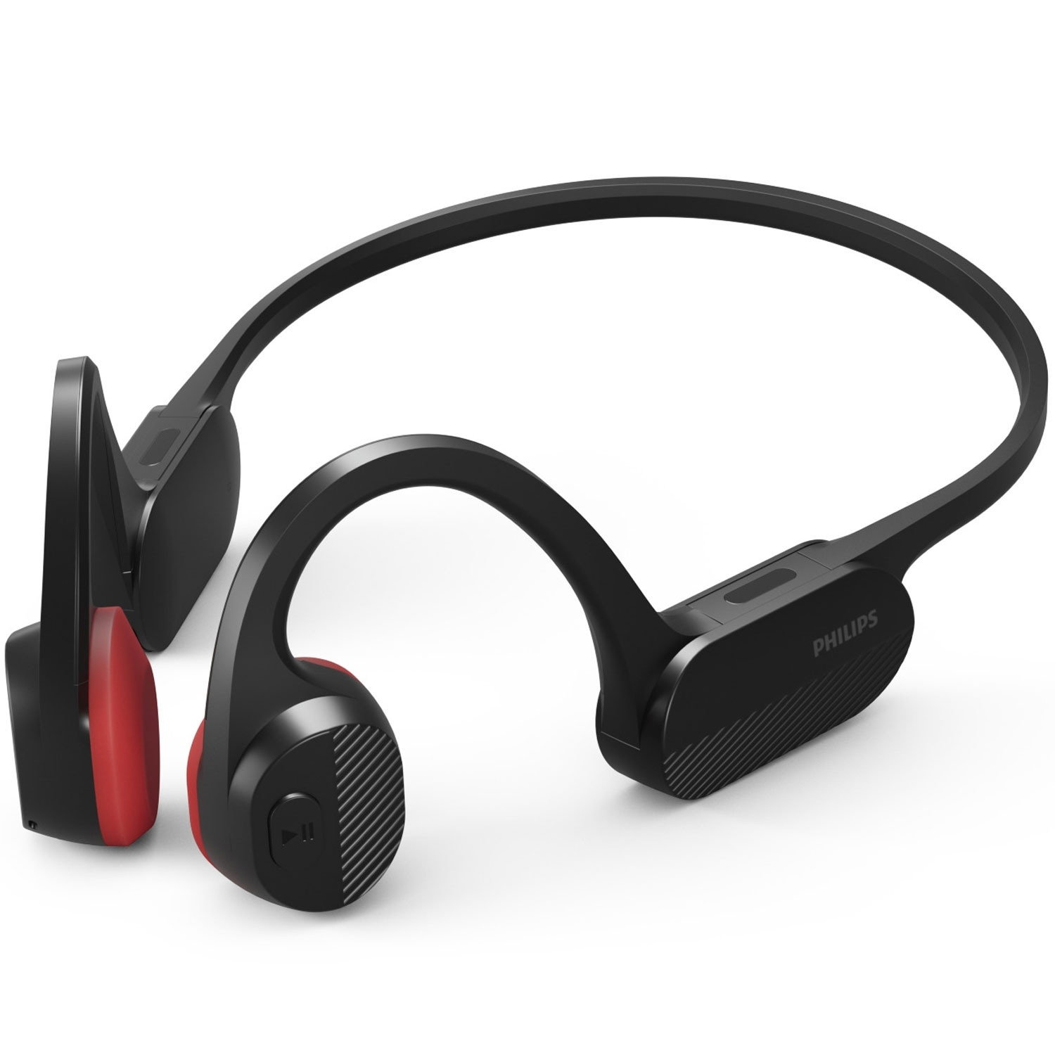 TAA5608BK Casque de sport sans fil à oreille ouverte, conduction osseuse, classe IPX5. Noir.