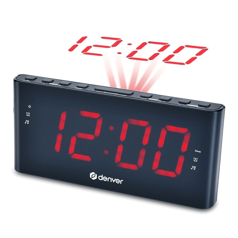 Radiowecker mit Projektion und zwei Alarmen