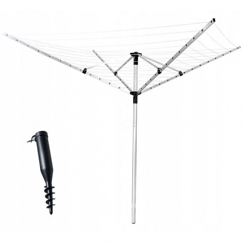 Drehbarer Wäscheständer aus Aluminium, 60 m