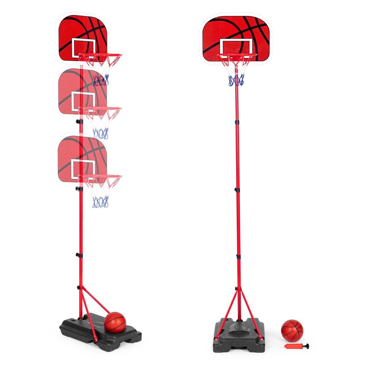 Canestro da basket per bambini regolabile in altezza con accessori