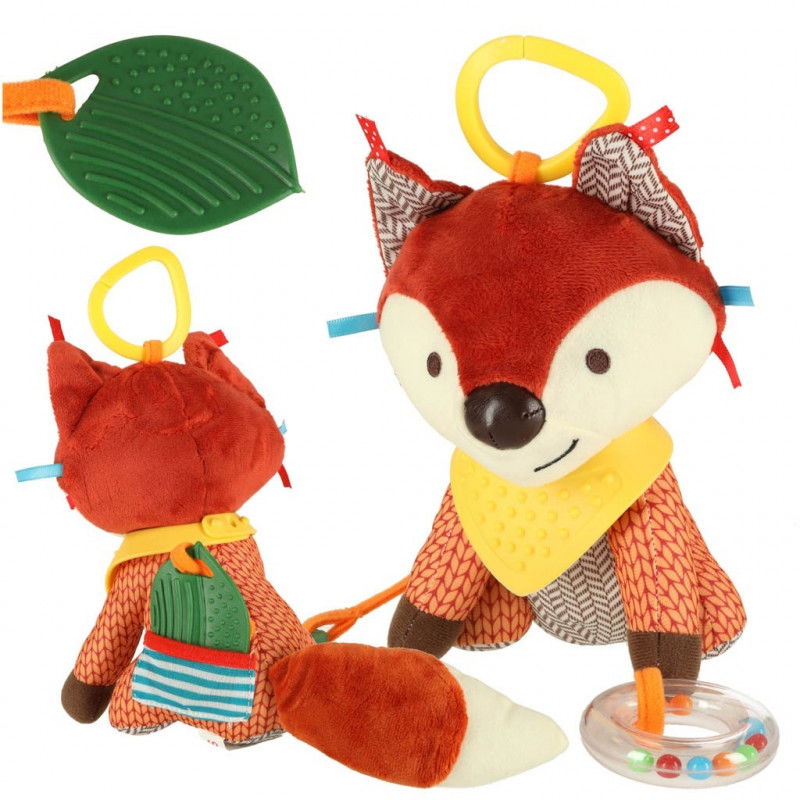 Buntes sensorisches Fuchsspielzeug mit Beißring