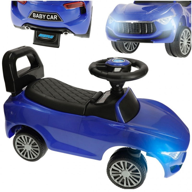 Blauer Kinderwagen mit Ton und Licht für Kinder