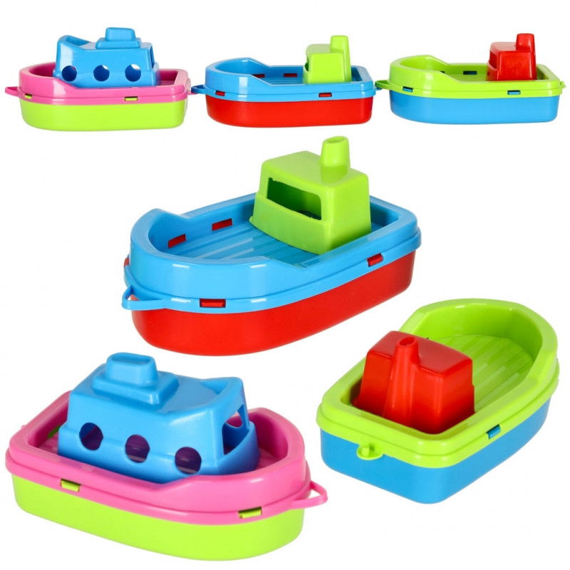 Buntes Badespielzeug in Bootsform für Kinder