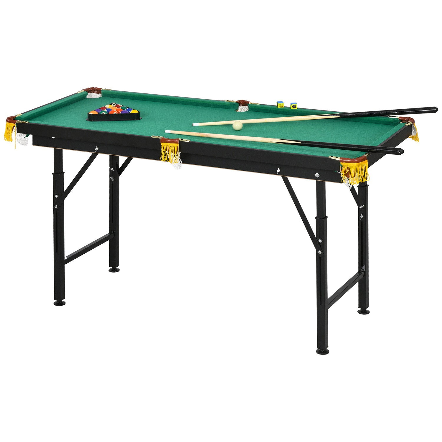 Table de billard pliante 4,6 pieds avec accessoires