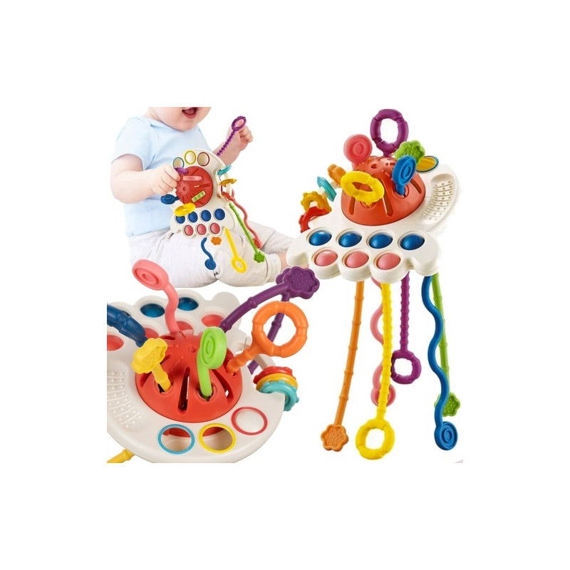 Sensorischer Beißring für Babys – BPA-freies Silikon