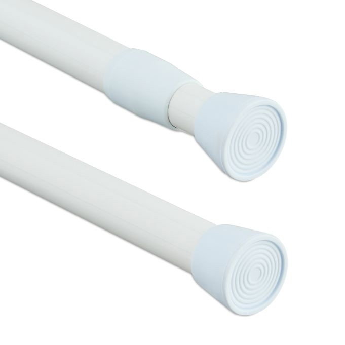 Tige télescopique blanche en acier inoxydable