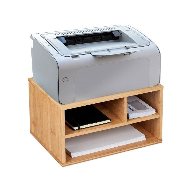 Schreibtisch aus Bambus für Drucker