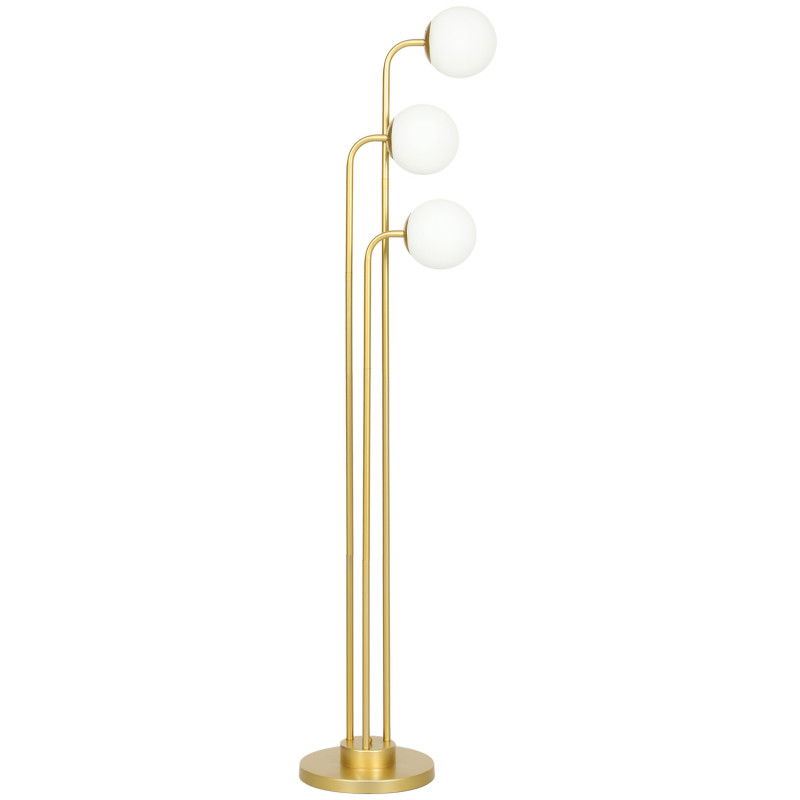 Stehlampe mit drehbar Lampenschirmen, 120W Leselampe, 1,65 m hoch Nachttischlampe mit Fußschalter, Stehleuchte für Schlafzimmer,