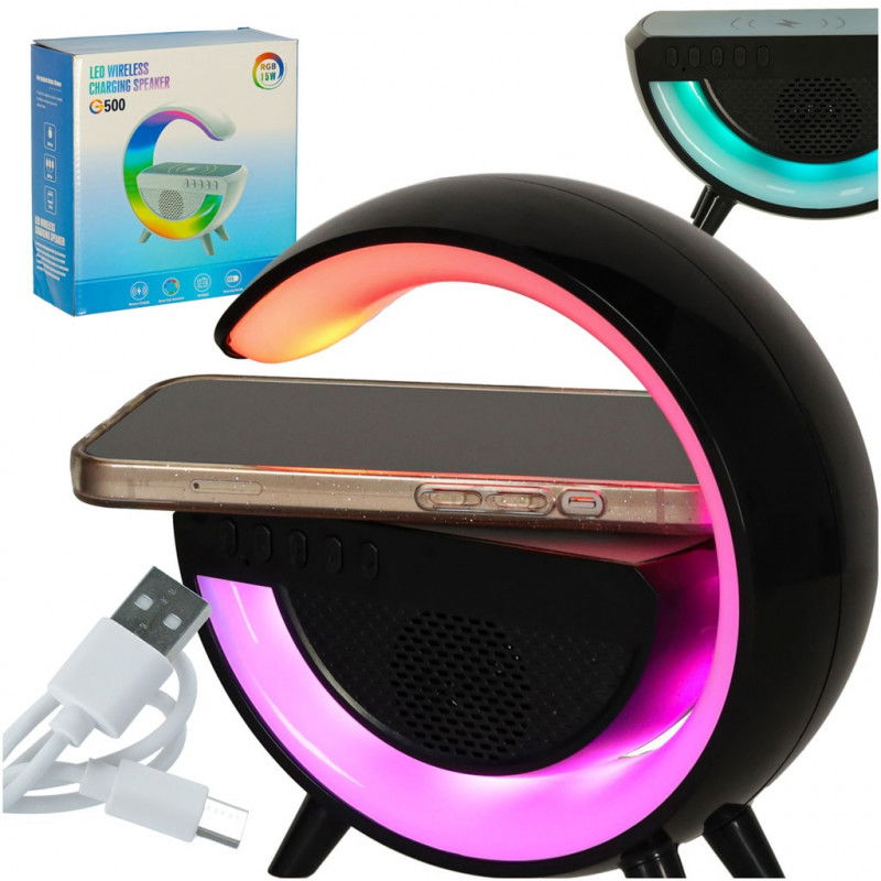 Radio a induzione con caricabatterie RGB con luce LED