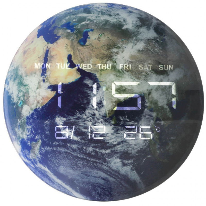 Prezzo orologio pianeta terra blu 32 cm