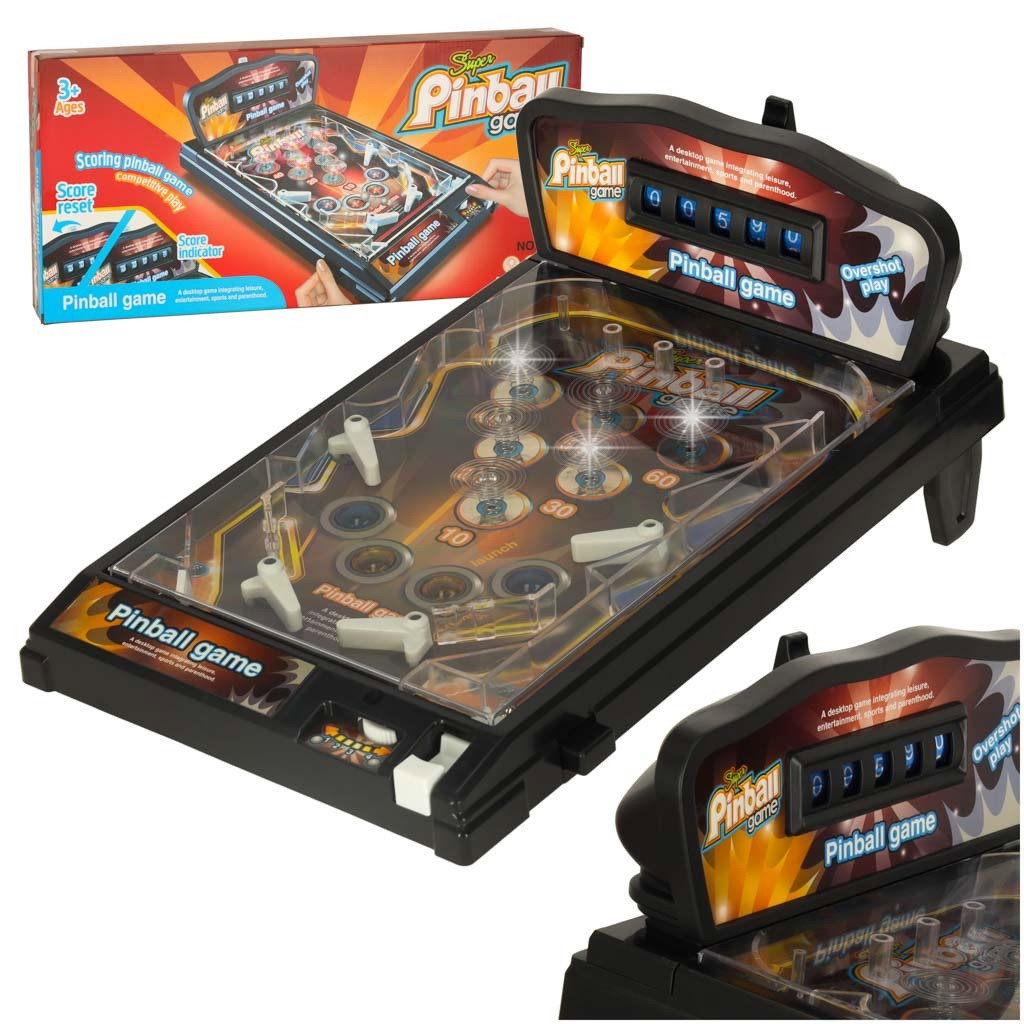 Jeu d'arcade de table flipper flipper avec lumières et musique