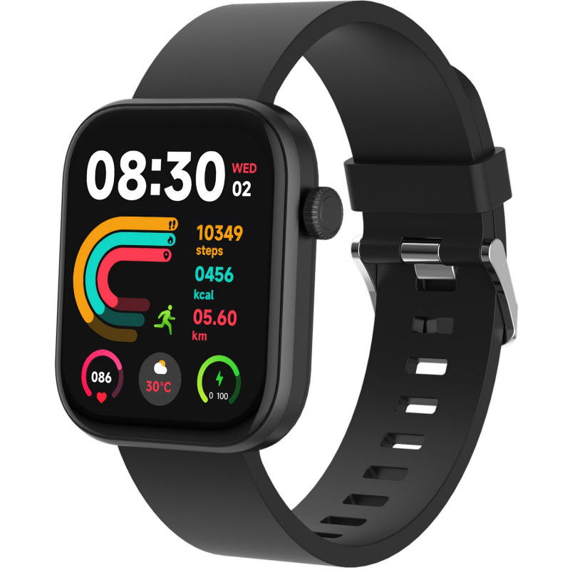 Bluetooth AMOLED Smartwatch Schwarz