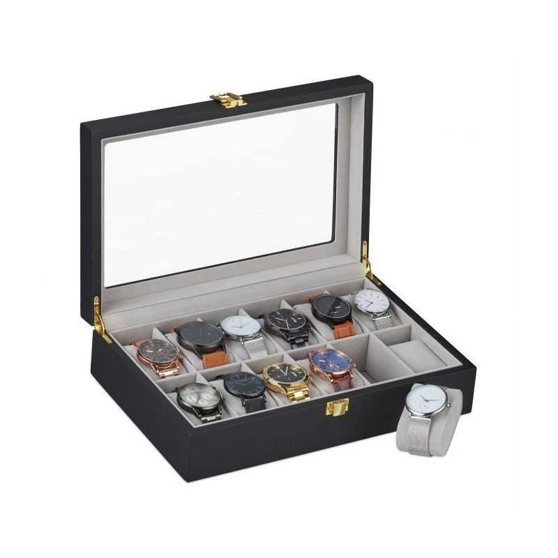 Uhrenbox mit 12 Fächern
