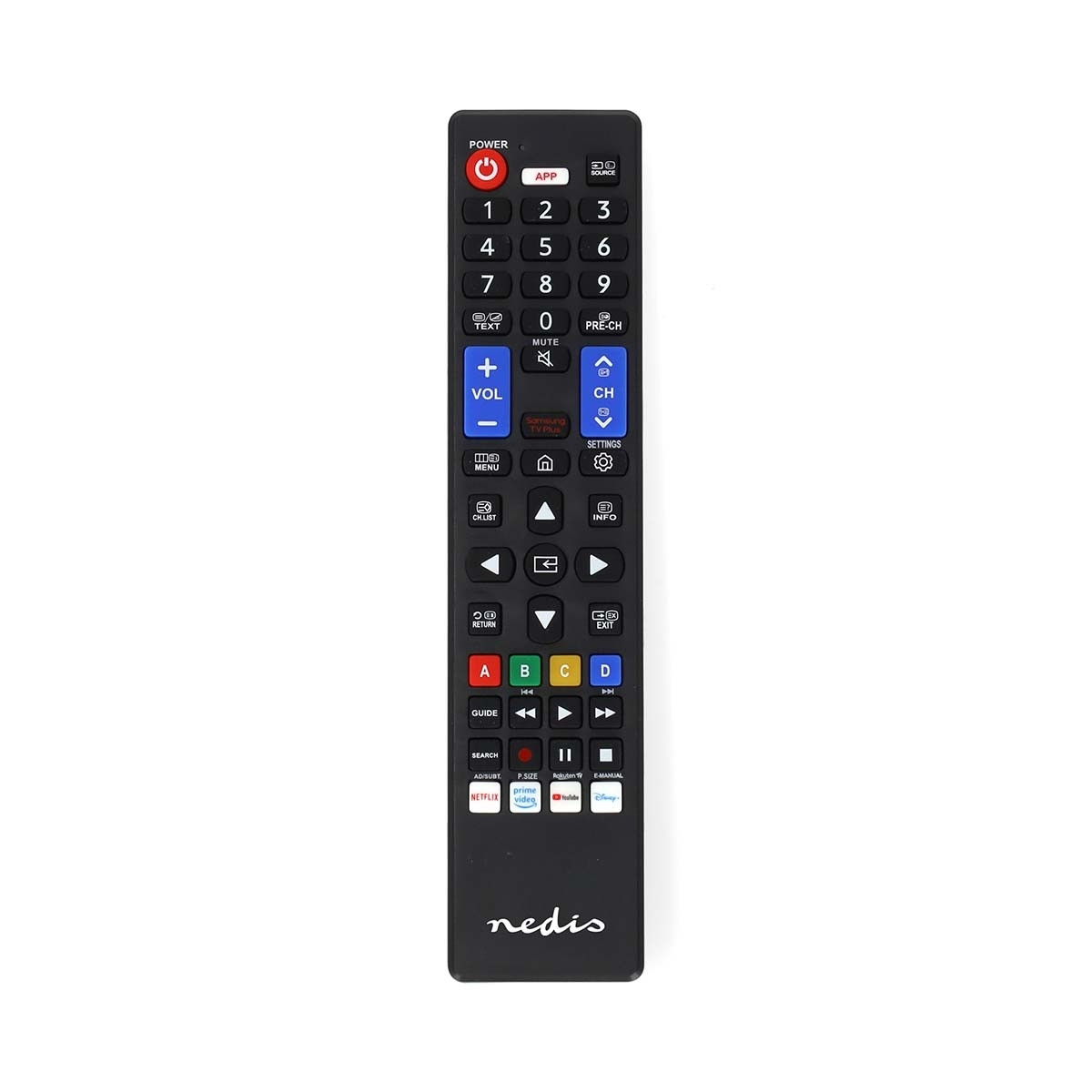 Ersatzfernbedienung | Geeignet für: Samsung | Vor -programmiert | 1 Gerät | Amazon Prime / Disney + Taste / Netflix -Schaltfläch