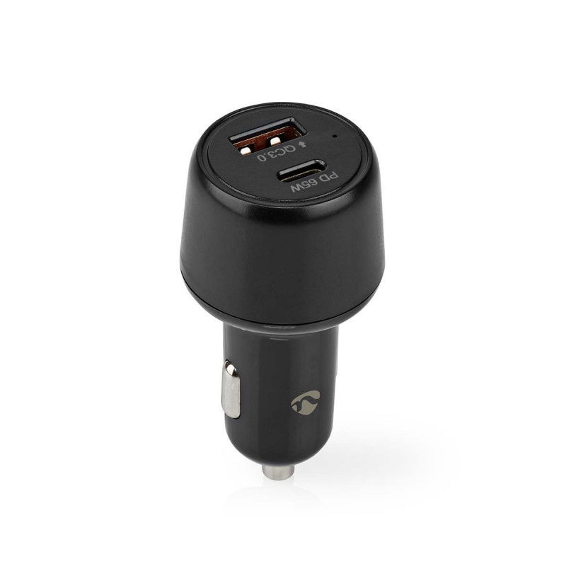 Autoladegerät | 65 W | 2,0 / 3,0 / 3,25 A | Anzahl der Ausgänge: 2 | Anschlussart: USB-A / USB-C™ | Automatische Spannungswahl