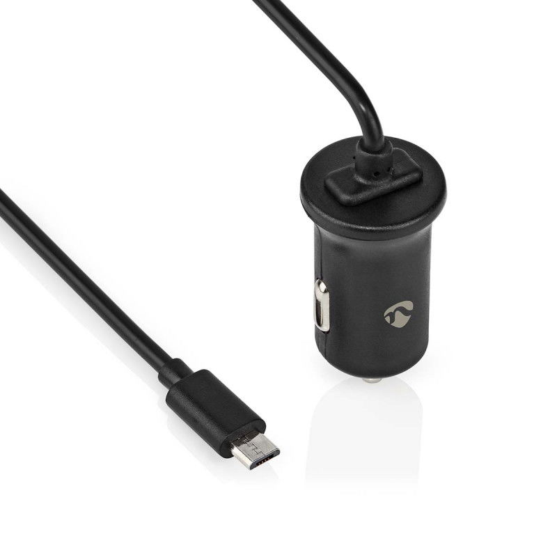 Autoladegerät | 12 W | 1x 2,4 A | Anzahl der Ausgänge: 1 | Micro USB (Fast) Kabel | 1,00 m | Einzelspannungsausgang