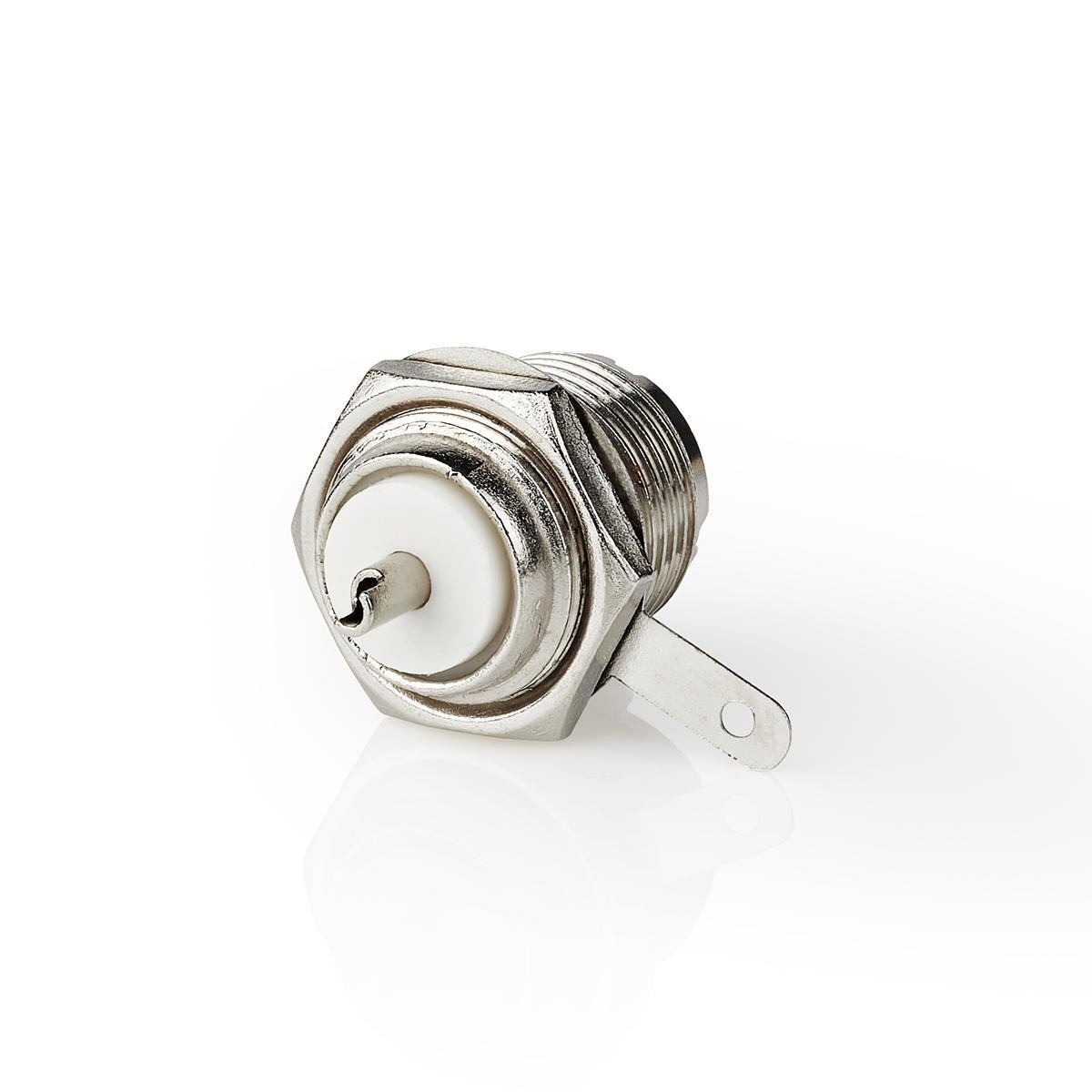 Connecteur PL259 | Droit | Femelle | Nickelé | 75 Ohm | Châssis | Diamètre d'entrée de câble : 5.0 mm | Métal | Argent | 25 pcs.