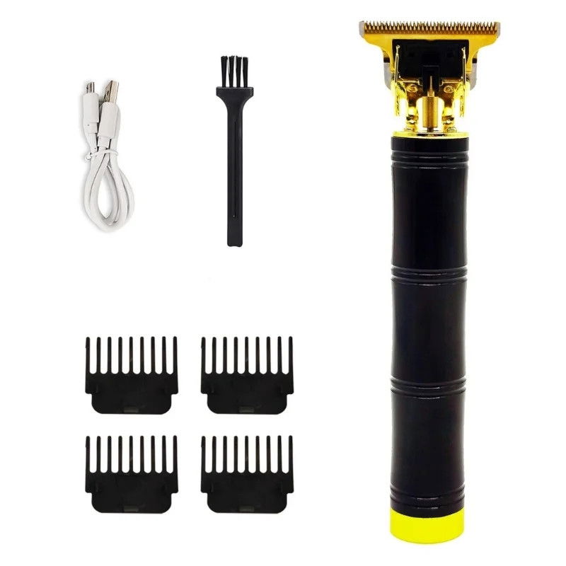 Herzberg HG-04111: Wiederaufladbarer professioneller elektrischer Haarschneider – Schwarz