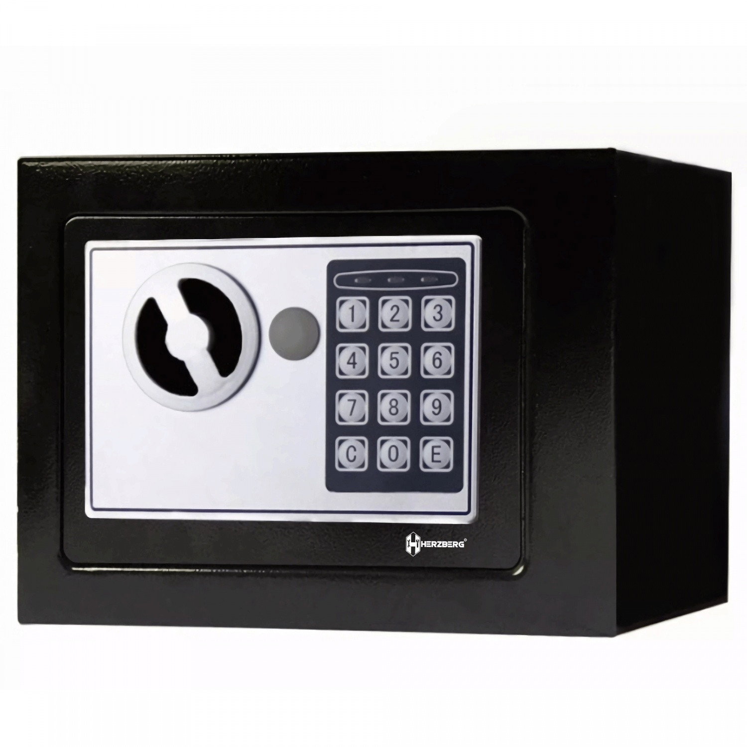 Herzberg HG-03848: Cassaforte Elettronica Digitale in Acciaio - 17x23x17cm