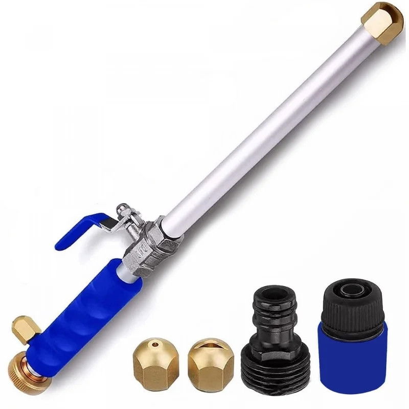 Herzberg HG-03824: Bacchetta Per Idropulitrice A Doppio Ugello - Blu