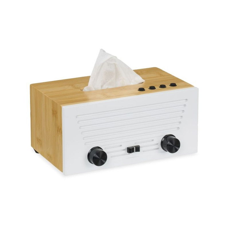 Scatola di fazzoletti cosmetici in stile radio