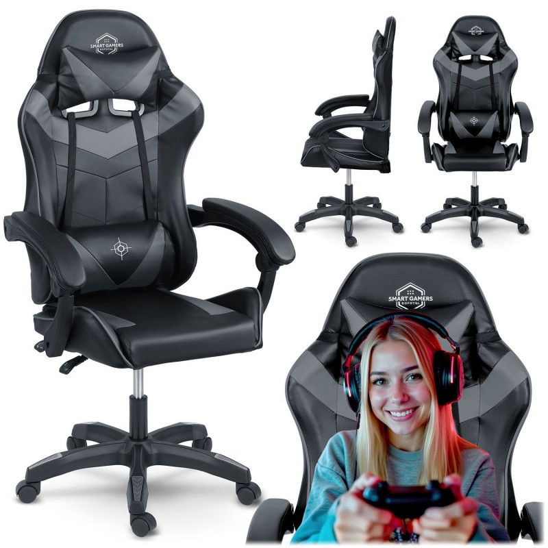 Sofotel Draknor Gaming-Stuhl schwarz und grau