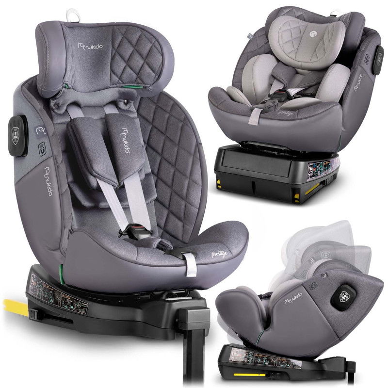 Nukido Prestige Line Autositz, Grau, 0-36 kg, ISOFIX