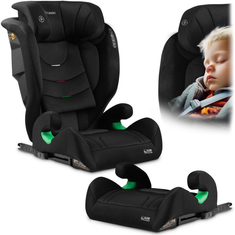 Nukido Louis Soft-Autositz, Schwarz, 15-36 kg, ISOFIX