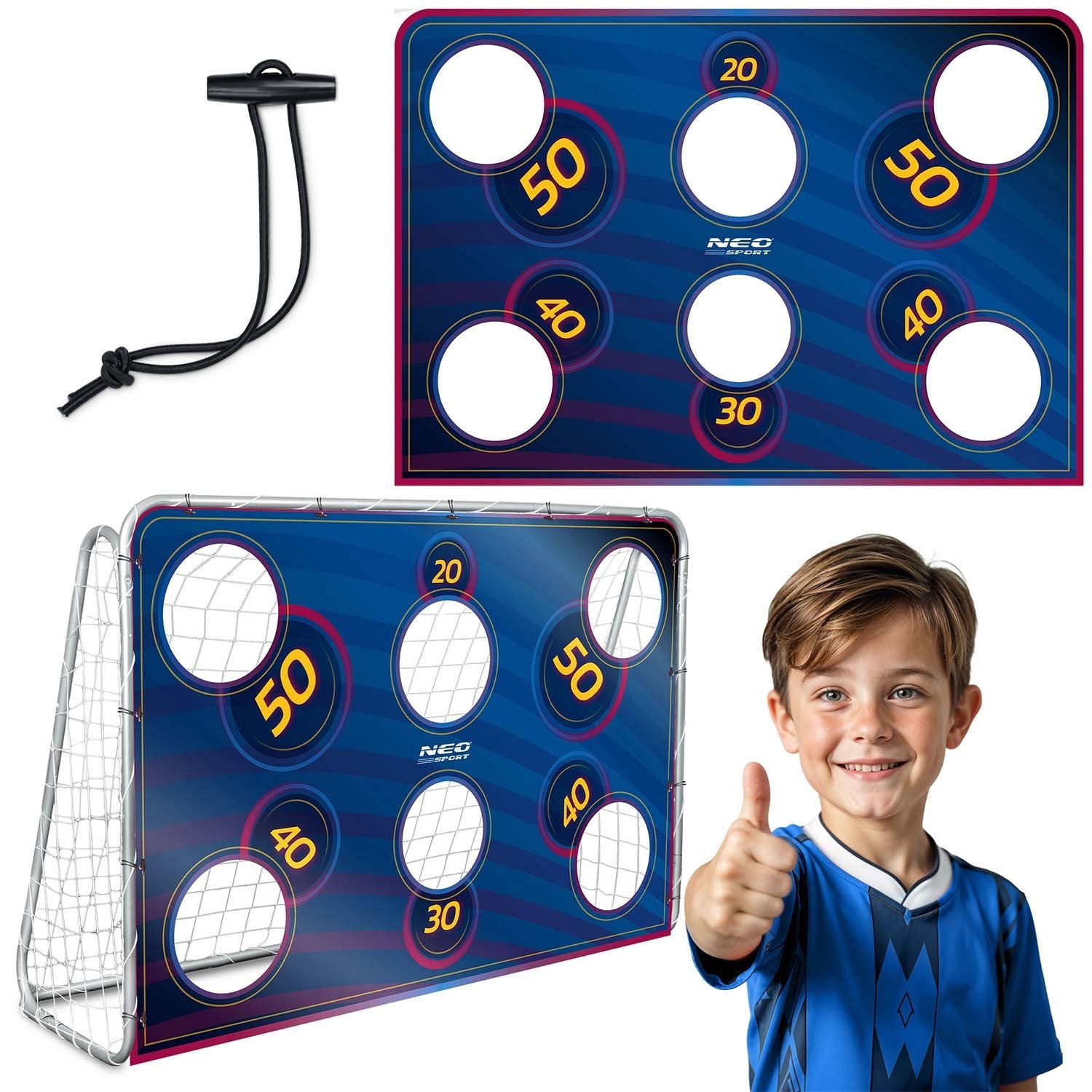 Tapis de précision de but Neo-Sport 215 x 150 cm