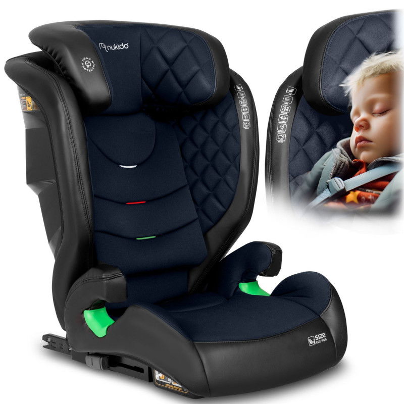 Autositz Nukido Louis schwarz und marineblau 15-36 kg ISOFIX