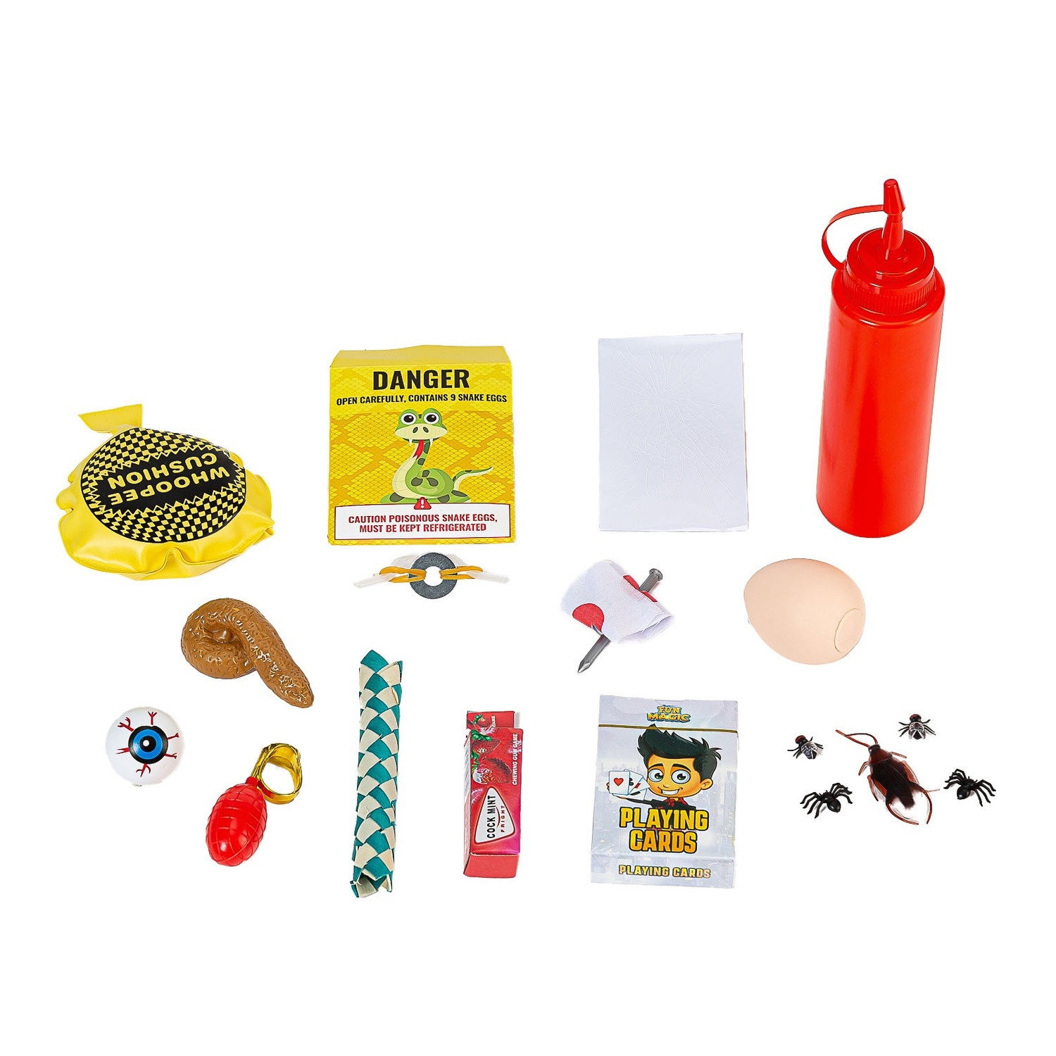 Coffret Méga Farceur : Insectes, Coussin à Pets et autres surprises amusantes