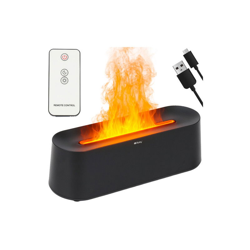 Aromadiffusor & Luftbefeuchter, 250 ml, LED-Flammeneffekt