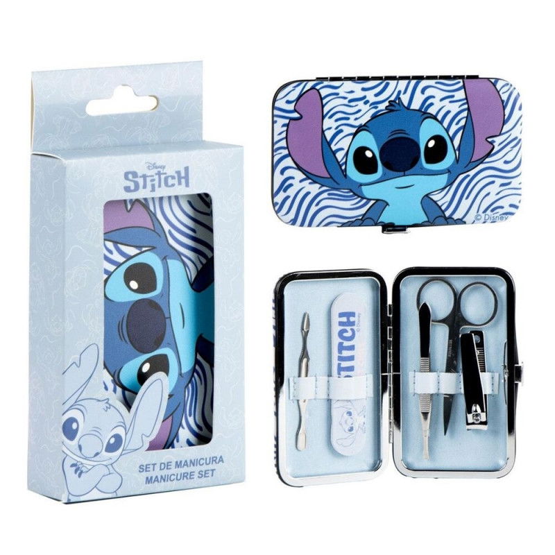 Stitch-Maniküre-Set mit Nagelknipser, Feilen und Nagelhautwerkzeugen