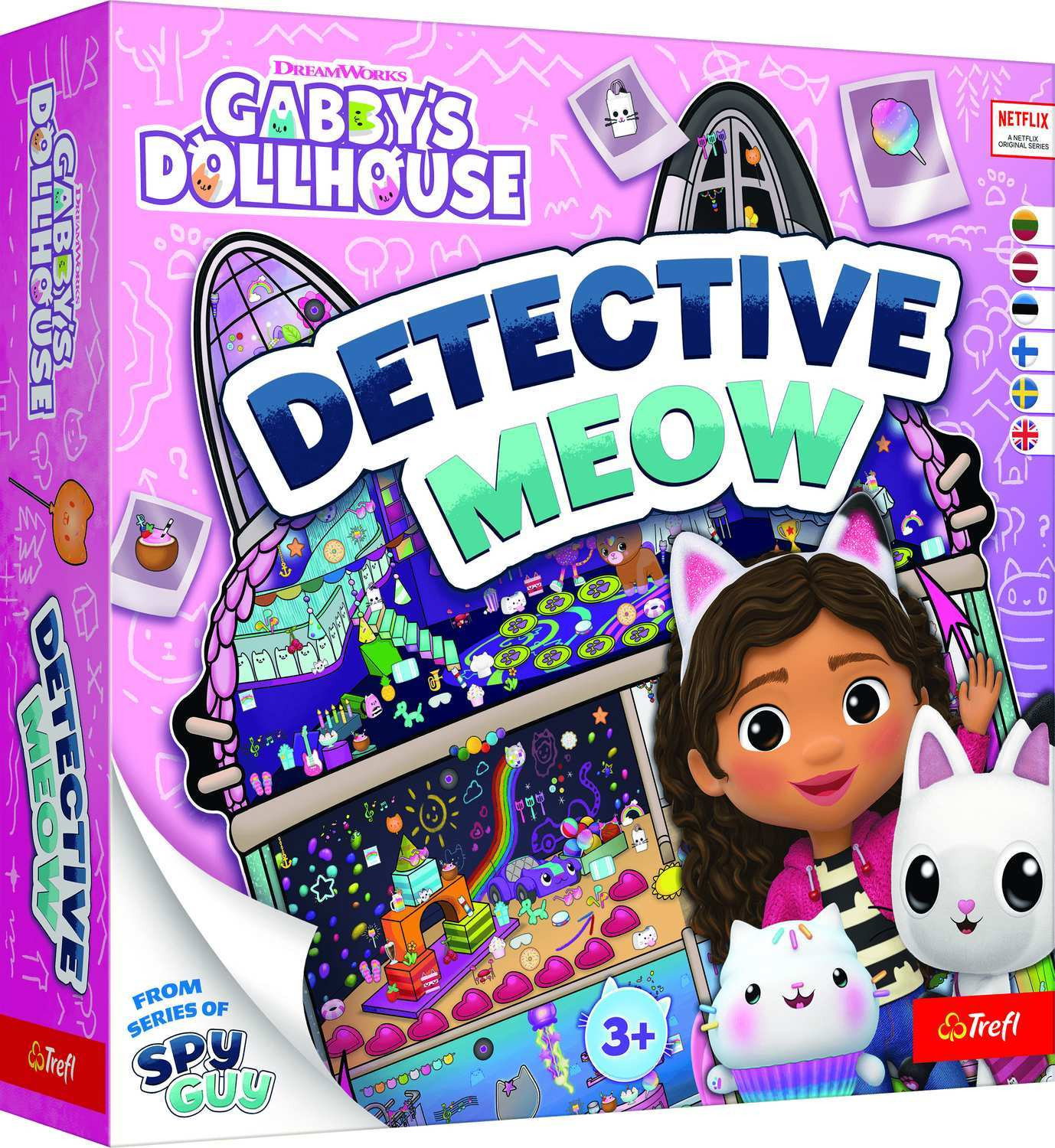 Jeu de société Gabby's Dollhouse Spy Guy pour enfants