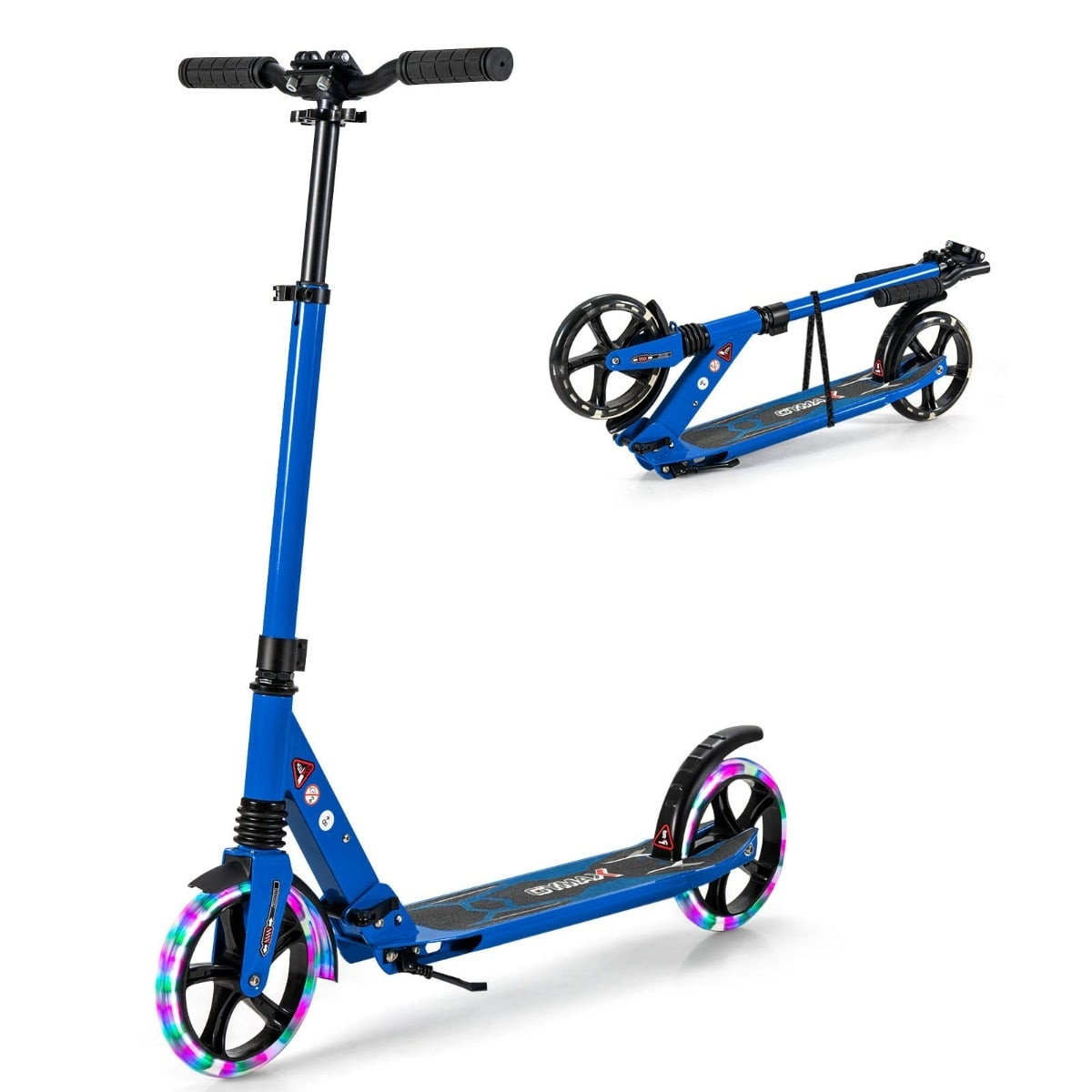 Verstellbarer Kinderroller mit LED-Rädern – faltbar und tragbar