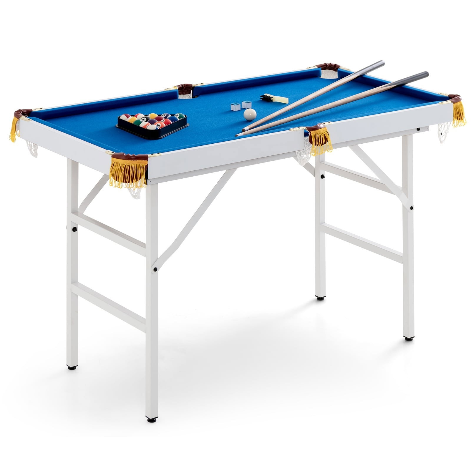 Table de billard pliante avec queues et accessoires – 122 cm