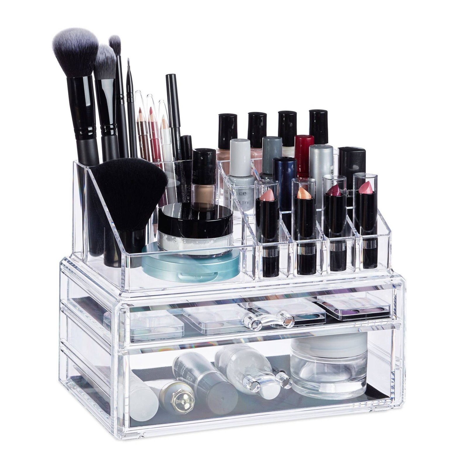 Organisateur de maquillage avec 2 tiroirs